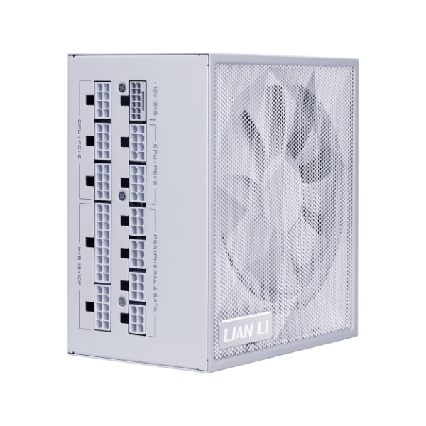 Lian Li SX1000P Platinum White 1000W 80 PLUS Platinum ATX 3.1 PCIe 5.1 Fully Modular Power Supply (SX1000P.W)
