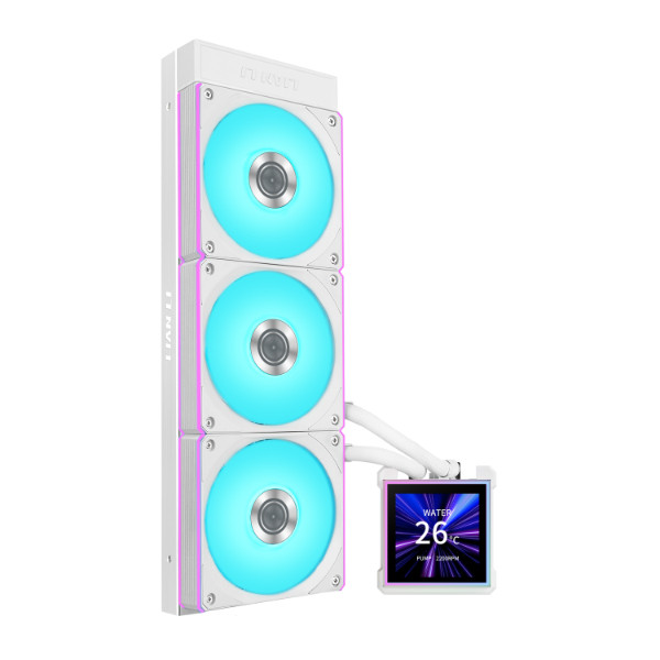 Lian Li HydroShift II LCD-S 360 CL White 360mm AIO Liquid CPU Cooler (HS2LCDS36CW)