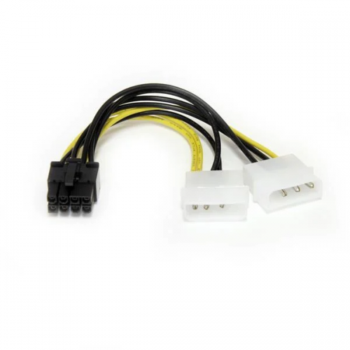 StarTech.com 6in LP4 to 8 Pin PCI Express Video Card Power Cable Adapter (LP4PCIEX8ADP)