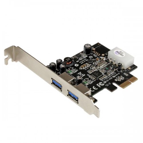 StarTech.com 2 Port PCI Express (PCIe) SuperSpeed USB 3.0 Card Adapter with UASP - LP4 Power (PEXUSB3S25)