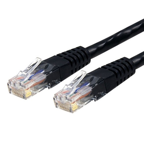 StarTech.com 6ft CAT6 Ethernet Cable - Black CAT 6 Gigabit Ethernet Wire -650MHz 100W PoE++ RJ45 UTP Molded Category 6 Network/Patch Cord (C6PATCH6BK)