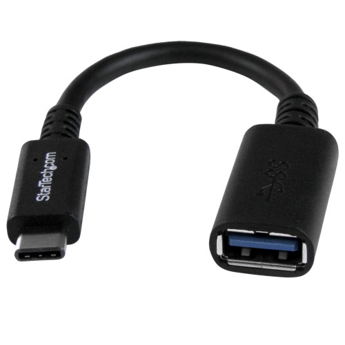 StarTech.com USB-C to USB-A Adapter Cable - M/F - 6in - USB 3.0 - USB-IF Certified (USB31CAADP)