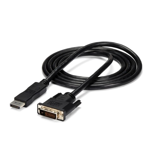 StarTech.com 6ft (1.8m) DisplayPort to DVI Cable - DisplayPort to DVI Adapter Cable 1080p Video - DisplayPort to DVI-D Cable Single Link - DP to DVI Monitor Cable - DP 1.2 to DVI Converter (DP2DVIMM6)