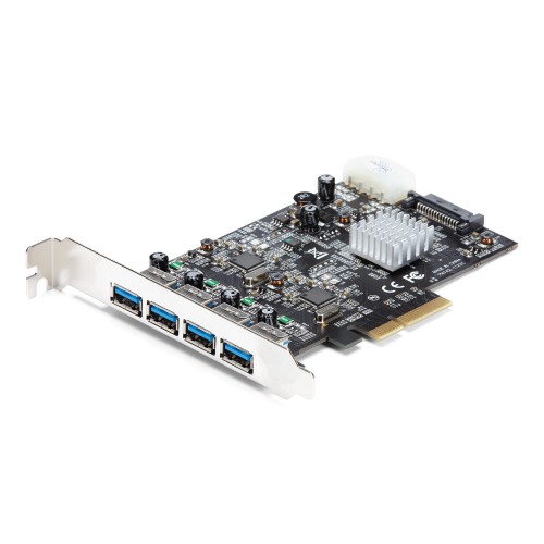 StarTech.com 4 Port USB 3.1 PCI-e Card - 10Gbps - 4x USB w/ Two Dedicated Channels - PCI Express Expansion Card / Adapter (PEXUSB314A2V2)
