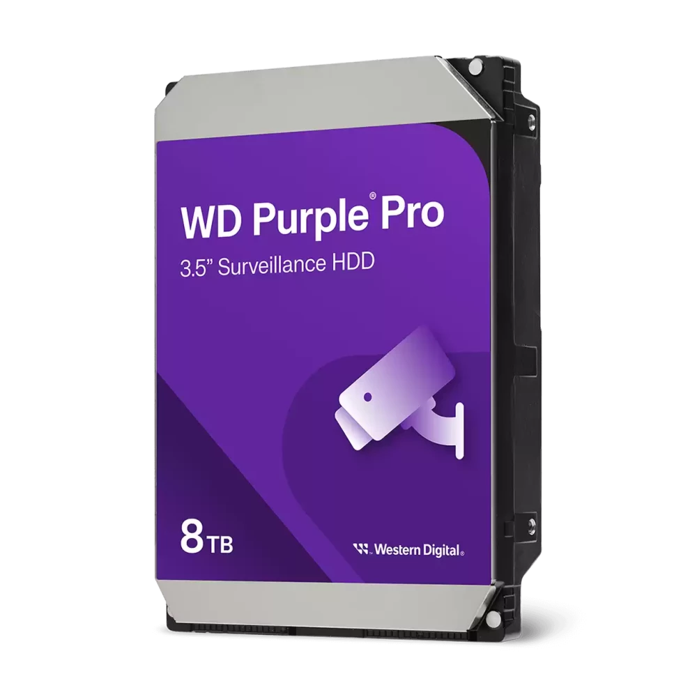 WD Purple Pro 8TB 7200RPM 256MB Cache SATA 6Gb/s 3.5" Surveillance HDD Hard Drive (WD8002PURP)