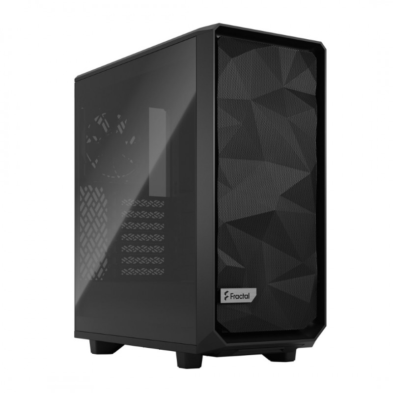 Fractal Design Meshify 2 Compact Light Tempered Glass Black ATX Mid-Tower Case (FD-C-MES2C-03)