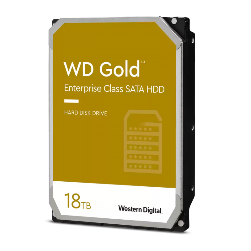 WD Gold 18TB 7200RPM 512MB Cache SATA 6Gb/s 3.5" Enterprise Class HDD Hard Drive (WD181KRYZ)