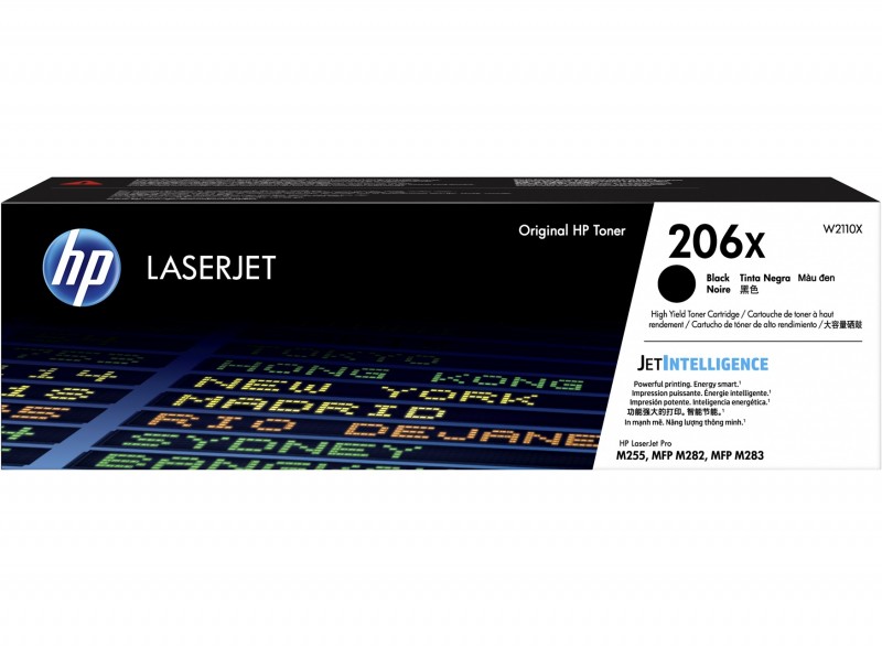 HP 206X High Yield Black Original Toner Cartridge (W2110X)