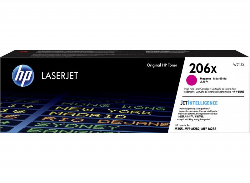 HP 206X High Yield Magenta Original Toner Cartridge (W2113X)