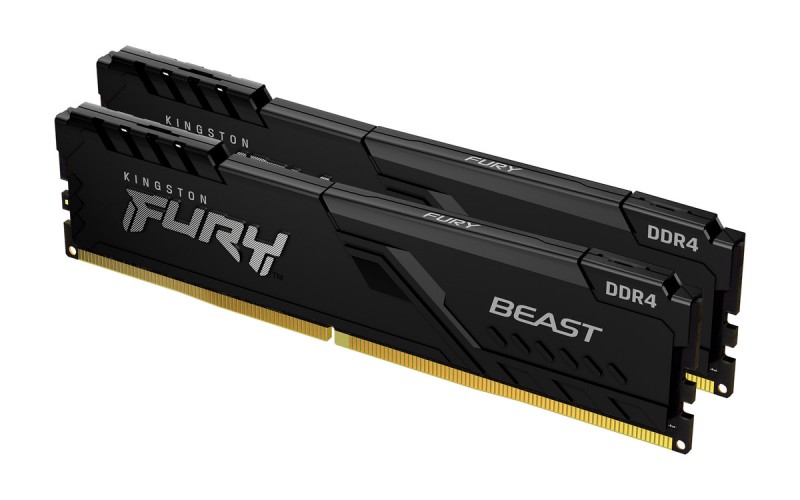 Kingston FURY Beast DDR4 3200MHz 64GB Kit (2x32GB) CL16 RAM Memory (KF432C16BBK2/64)