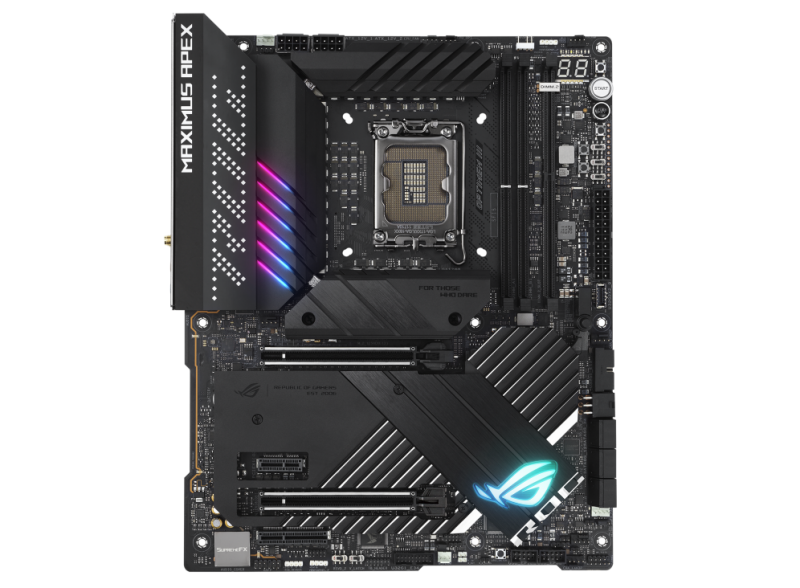 ASUS ROG Maximus Z690 Apex LGA1700 ATX Intel Z690 4xDIMM DDR5 5xM.2 USB 3.2 PCIe 5.0 2.5Gb LAN Wi-Fi 6E+BT Aura Sync RGB Motherboard